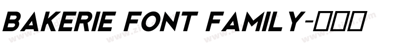 bakerie font family字体转换